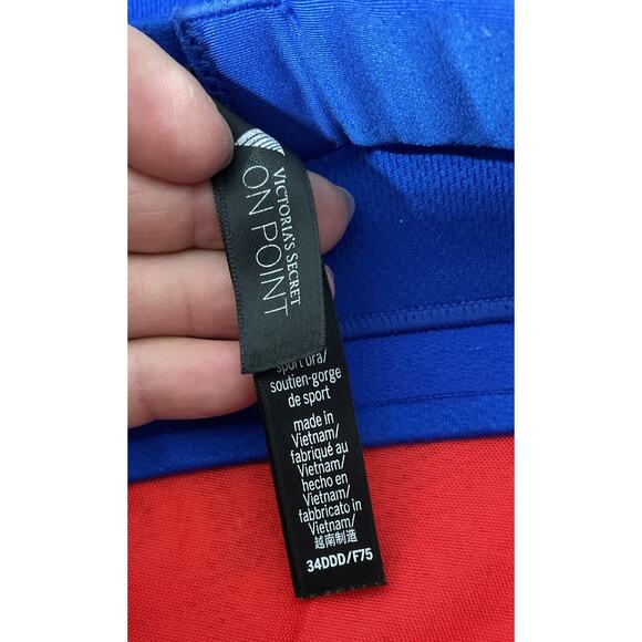 Victoria's Secret Incredible On Point 34DDD Blue Wireless Light Padded Sport Bra - Picture 4 of 5